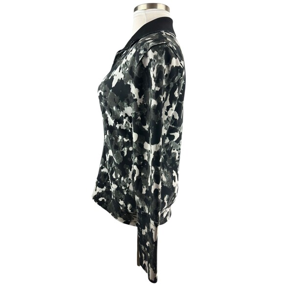 Norma Kamali Reversible Jacket Camo Pockets Full Zip Mock Neck Women's Large - Picture 14 of 16